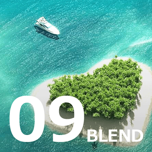 09 グリーンオーシャン ブレンド エッセンシャルオイル 精油10ml　エメラルドグリーンの海をイメージさせる爽快で清涼感のある香り
